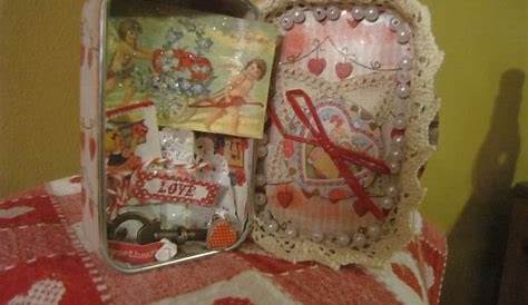 Altoids Tin Decoration Valentines Day Valene's Altoid Repurposed Altoid Gifts