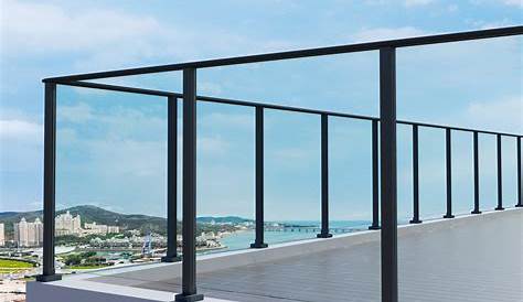 Aluminium Framed Glass Balustrade Black Aluminum And Railing Balcony Design Balcony Railing Patio Railing