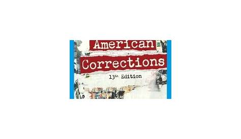American Corrections 9780357456538 Cengage