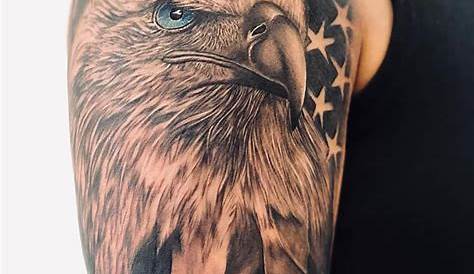 Forearm American Flag Bald Eagle Tattoo | Best Tattoo Ideas