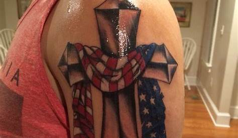 American Flag Cross Tattoo Ideas | Best Tattoo Ideas