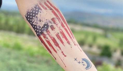 14 Patriotic American Flag Tattoo Ideas for Women - Mom's Got the Stuff