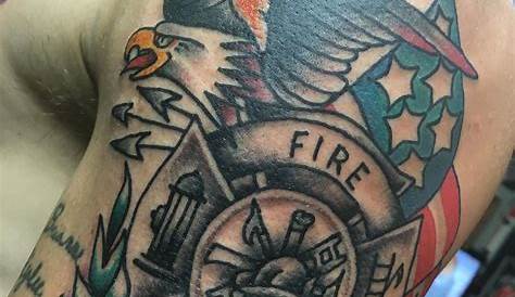 Firefighter tattoo | Fire tattoo, Fire fighter tattoos, Firefighter tattoo