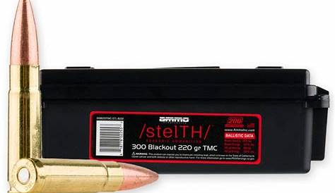 200 Rounds of Bulk .300 AAC Blackout Ammo by Remington - 220gr Open Tip