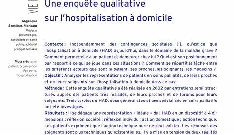 Approche de soins palliatifs en première ligne | Palli-Science : site