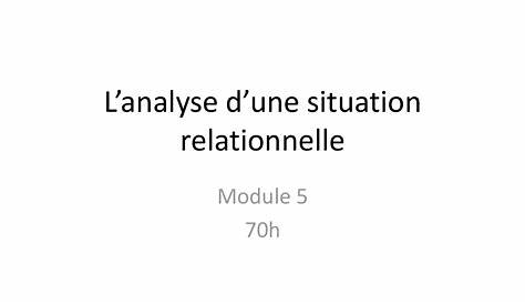 L’analyse d’une situation relationnelle | Module 5 Aide Soignante