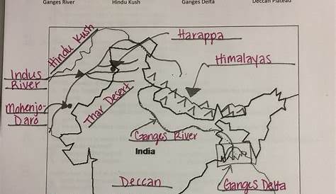 Ancient India Map Worksheet Pdf United States Map