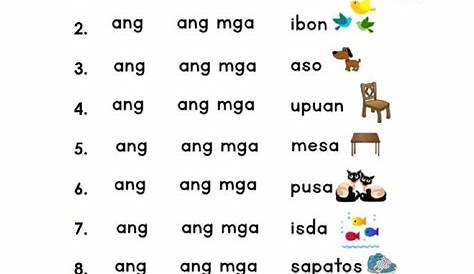 Ang at ang mga worksheet in 2023 | 1st grade worksheets, Montessori