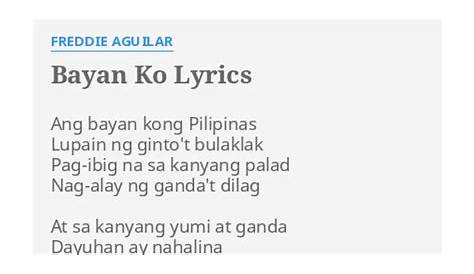 Freddie Aguilar – Bayan Ko Lyrics | Genius Lyrics