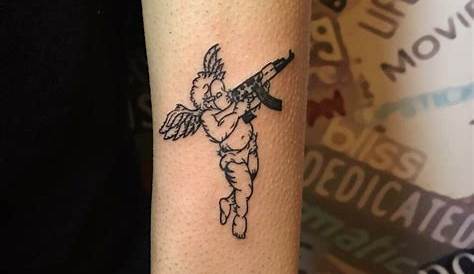 Gangster Tattoos, Music Tattoos, Ink Tattoo, Cherub Tattoo Designs