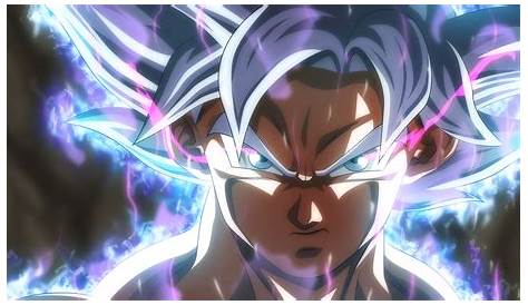 Goku Turns Mastered Ultra Instinct Gif - img-clam