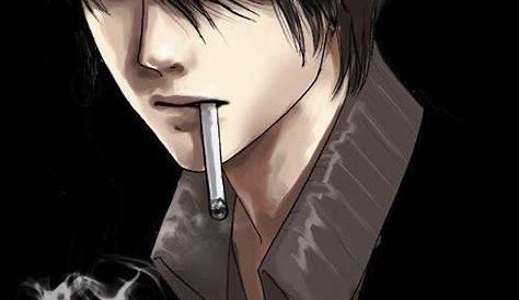 Broken Cigarette Anime Boy Smoking anime cigarette cigarette smoke gif