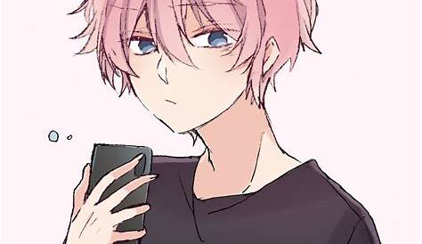 ユリ on Twitter | Anime maid, Cute anime boy, Pink hair anime