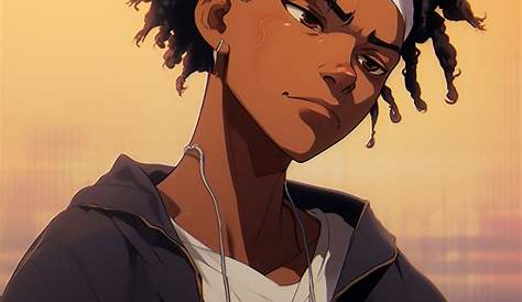 Black Anime Character Boy