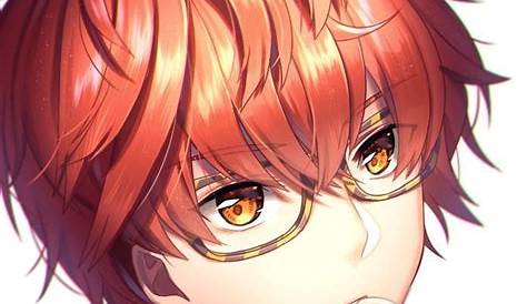 Anime Boy With Pink Hair And Glasses ~ Anime Brown Glasses Boy Hair