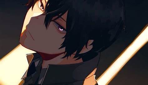 Anime Boy with Black Hair and Purple Eyes Smart Wallpaper | Black hair