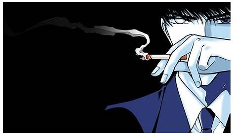 1440x900 resolution | female anime character smoking cigarette