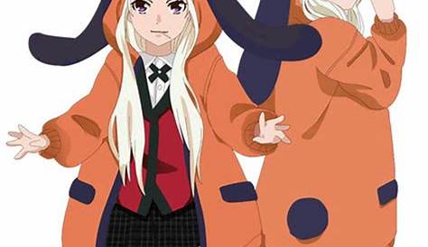 Orange Hoodie Anime Girl Kakegurui - Anime Wallpaper HD