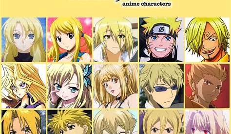 Anime Characters With Blonde Hair
