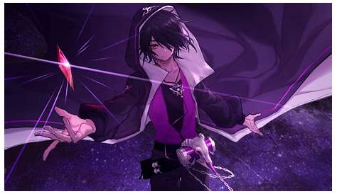 Black And Purple Anime Boy Wallpapers - Wallpaper Cave