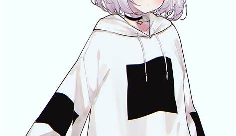 Wallpaper anime girl in hoodie, mask, original desktop wallpaper, hd