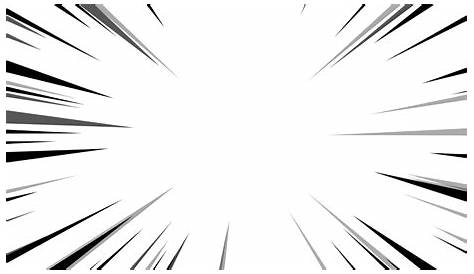 Radial lines of explosion on transparent background. Speed lines. Manga