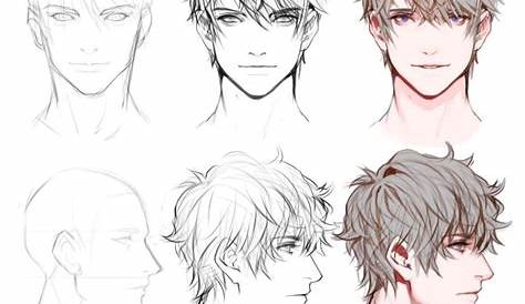 Anime Male Face, Male Face Drawing, Anime Face Drawing, Face Drawing