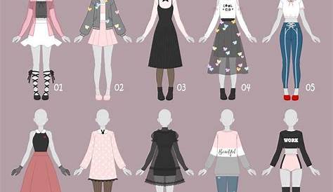 Pin by Naomi cristel on dress inspiration | Drawing anime clothes