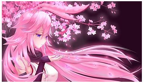 Anime Girl Pink HD Wallpaper
