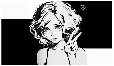 30 Anime Black and White Wallpapers - Wallpaperboat