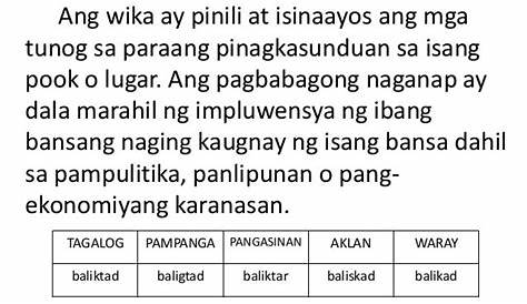 Ano ano ang katangian ng wika? - Brainly.ph