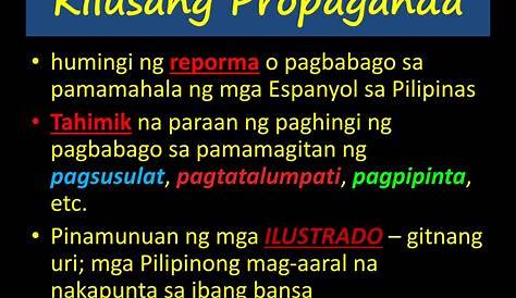 Ang pagkakatatag ng Kilusang Propaganda at Katipunan sa paglinang ng
