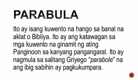 Ano ang Parabula, Kahulugan o Meaning at Mga Halimbawa