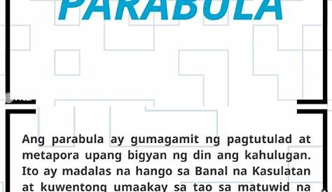 Ano Ang Kahulugan Ng Elemento Sa Parabula - baekahulu