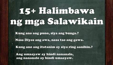 Halimbawa Ng Salawikain Tungkol Sa Buhay Aralin Philippines - Mobile