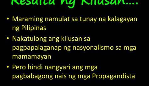 Ano ang naging resulta ng pagkakatatag ng kilusang Propaganda