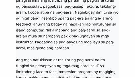 Kabanata 1 Kahalagahan Ng Pag Aaral - Mobile Legends