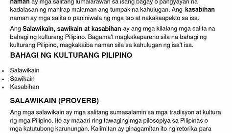 kasabihan kahulugan - philippin news collections