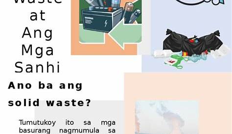 Ang Sanhi NG Solid Waste | PDF
