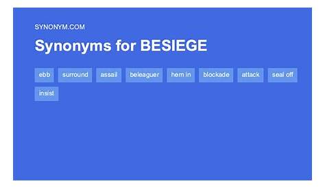 🔵 Besiege Meaning - Besieged Examples - Besiege Defined - Besiege