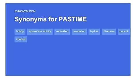 What does "pastime" mean? | Learn English at English, baby!