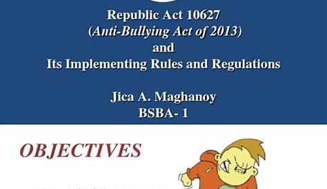Powerpoint Anti Bullying Act in the Philippines | Bullying | Cyberbullying