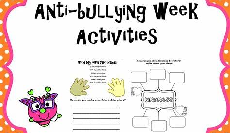 These anti bullying activities for kids are perfect for Pink Day or to