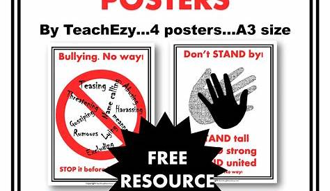 Our Anti-Bullying Posters - MRS. C'S PLAYGROUND
