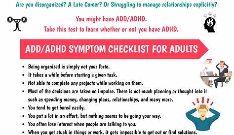 Anxiety Or Adhd Quiz Adults Adult ADHD SelfReport Scale Cloud Practice