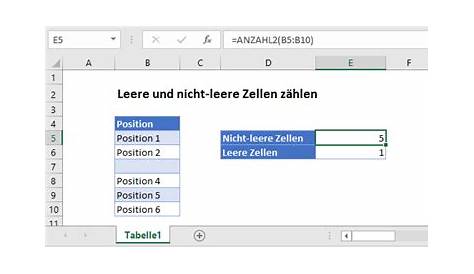 Zellen mit Inhalt zählen - mit diesen Formeln klappt es in Excel