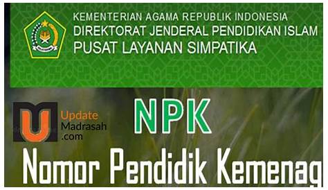 SIMPATIKA Syarat, Fungsi dan Cara Mendapatkan NPK (Nomor Pendidik