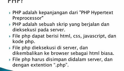 Dasar PHP dan Apa Itu PHP Serta Perintah Dasar PHP | Belajar Coding PHP