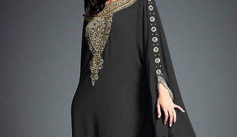 Arabic Women Short Evening Party Dresses Black High Neck Cap Sleeeves