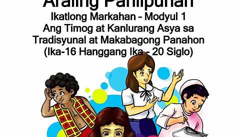 4 Q4 Araling Panlipunan Araling Panlipunan Ikaapat Na Markahan Modyul